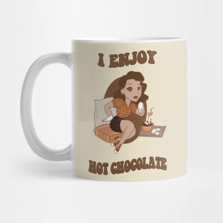 Old Style Cartoon pin up - Chocolate Mug